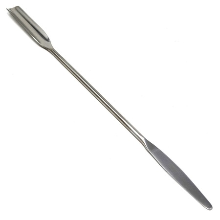 A2Z SCILAB Double Ended Lab Spatula, Semi Circle Scoop Spoon & Tapered End, 9" A2Z-ZR104